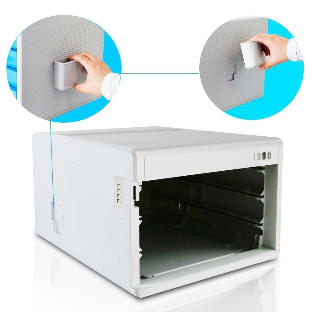 Best seller locking drawer cabinet desk organizer home office desktop file storage box w 3 lock drawers great for filing organizing paper documents tools kids craft supplies serenelife slfcab10