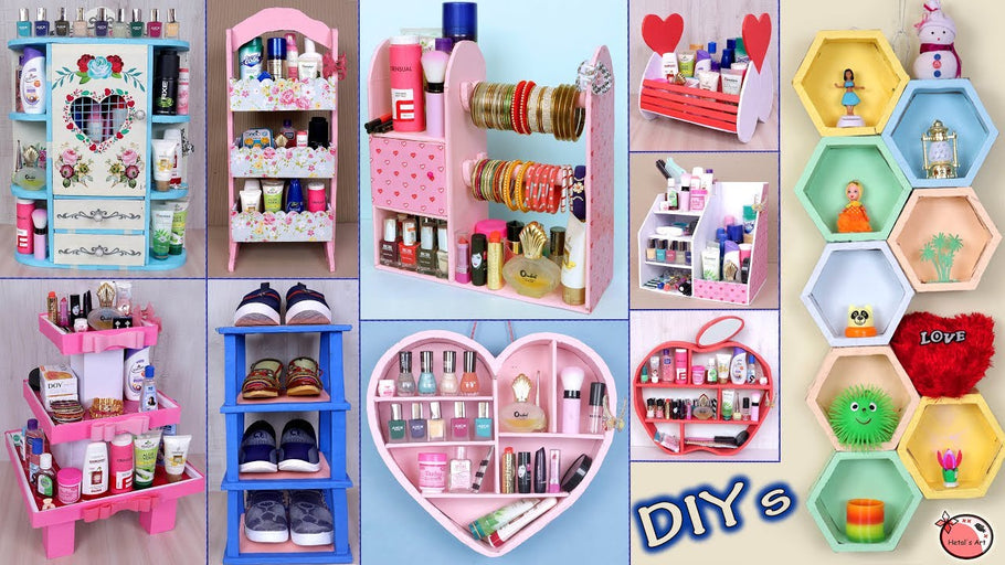 DIYProjects #DIYOrganizer #HandmadeThings 10 DIY's Room Organizer Idea || Cardboard Crafts !!! DIY Projects Stay tuned with us for more quality diy art and ...