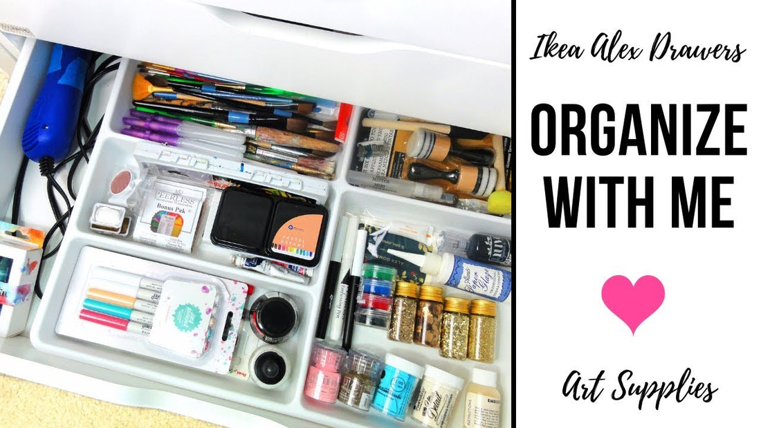 Organize with me! I'm decluttering and reorganizing my Ikea Alex drawers