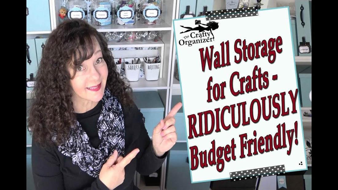 Wall Storage for Crafts - RIDICULOUSLY Budget Friendly! by The Crafty Organizer (4 months ago)