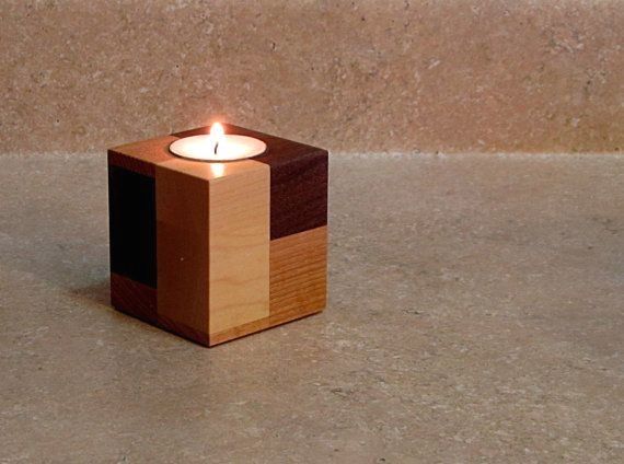 Special Concept Wooden Candlestick Holders