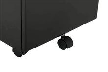 Load image into Gallery viewer, Explore craft hobby essentials 62002 metal 3 vertical mobile filing cabinet 15 75 w x 22 d craft supply storage with locking drawers in black