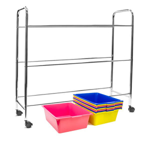 Amazon sorbus toy bins office supply organizer on wheels plastic storage cart with removable bins ideal for toys books crafts office supplies and much more primary colors