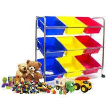 Load image into Gallery viewer, Best sorbus toy bins office supply organizer on wheels plastic storage cart with removable bins ideal for toys books crafts office supplies and much more primary colors