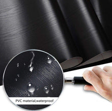 Load image into Gallery viewer, Home emoyi new dark black wood grain paper self adhesive wallpaper craft vinyl film countertop cabinet sticker 15 7inch by 78 7inch