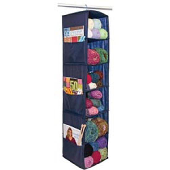 6 Shelf Yarn & Craft Organizer 48"X11"X11"-Navy