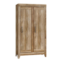 Load image into Gallery viewer, Buy sauder 418141 adept storage wide storage cabinet l 38 94 x w 16 77 x h 70 98 craftsman oak finish