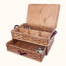 Load image into Gallery viewer, Large Amish Sewing and Craft Basket Organizer Box with Drawer